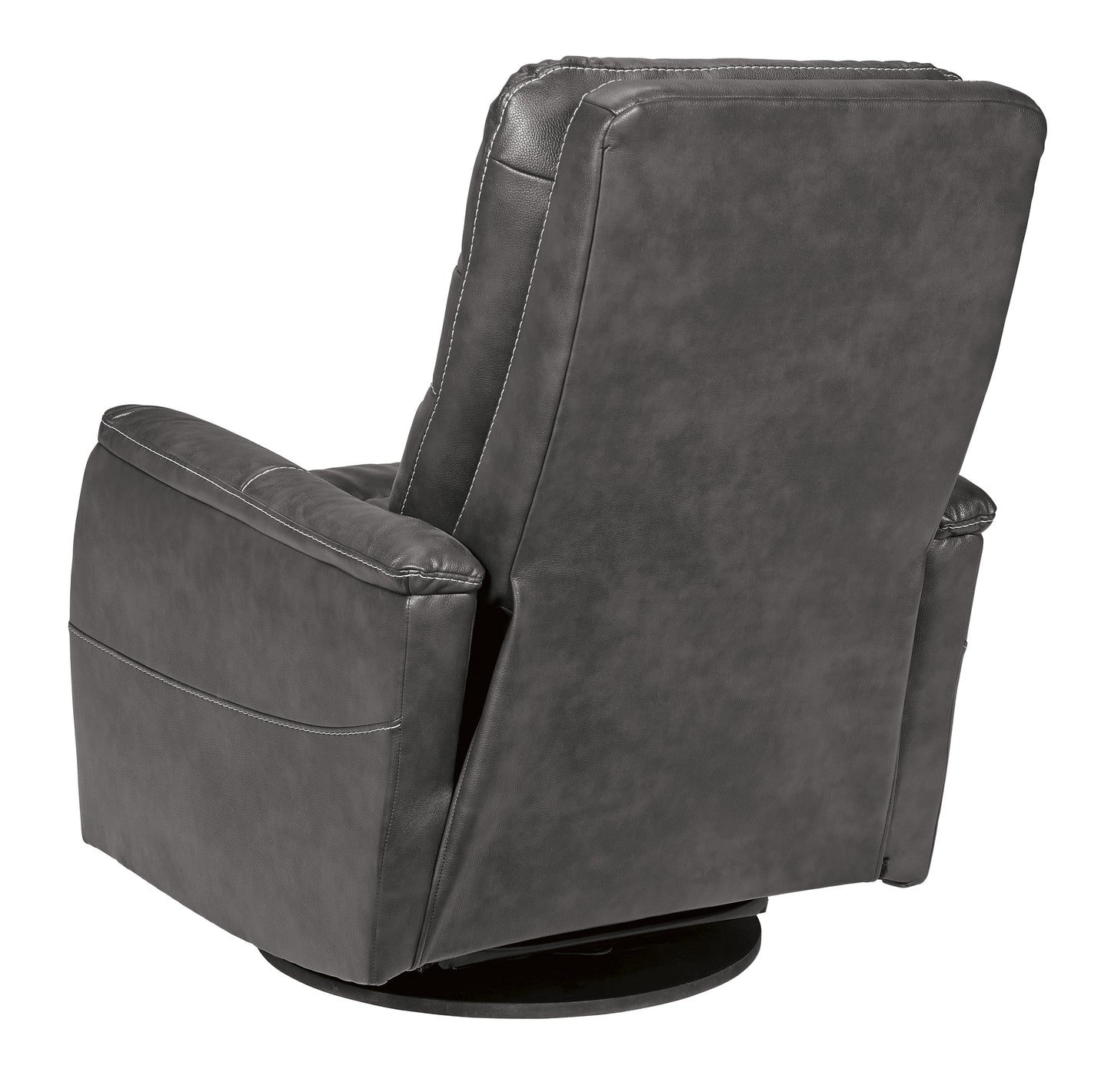 Riptyme Swivel Glider Leather Look Recliner