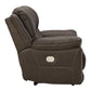 Dunleith Power Leather Match Recliner with Wall Recline